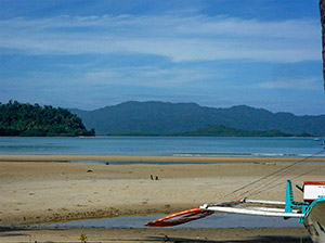 the biggest white beach in Port Barton but the water is shallow Greenviews has the biggest white beach in Port Barton