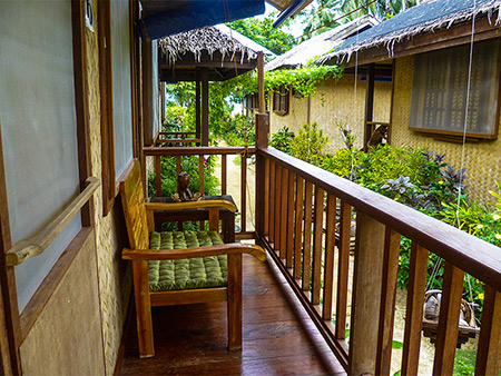Fan room 16 with balcony over back garden Fan room 16 with balcony over back garden